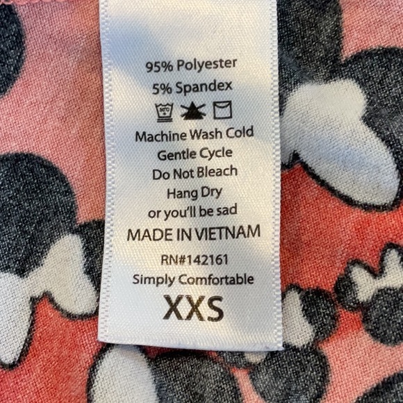 LuLaRoe Minnie Mouse Disney dress size XXS - Picture 8 of 10